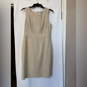Antonio Melani beige sleeves sheath‎ dress